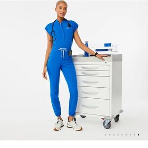 Figs Blue Jumpsuit Comfortable Utility Wear
